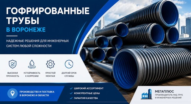 Гофрированные трубы от производителя