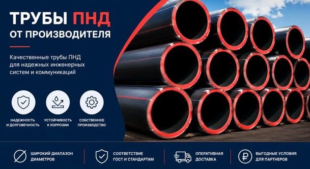 Где купить водопроводные трубы ПНД недорого